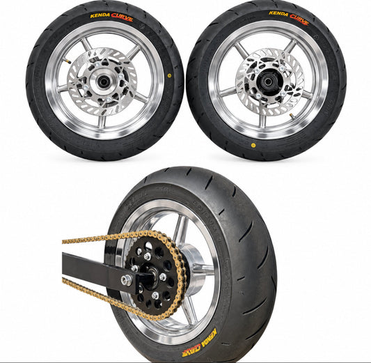 “CHROME” Tuttio| Yozma | RTR |Heybike 12 Inch Supermoto Set