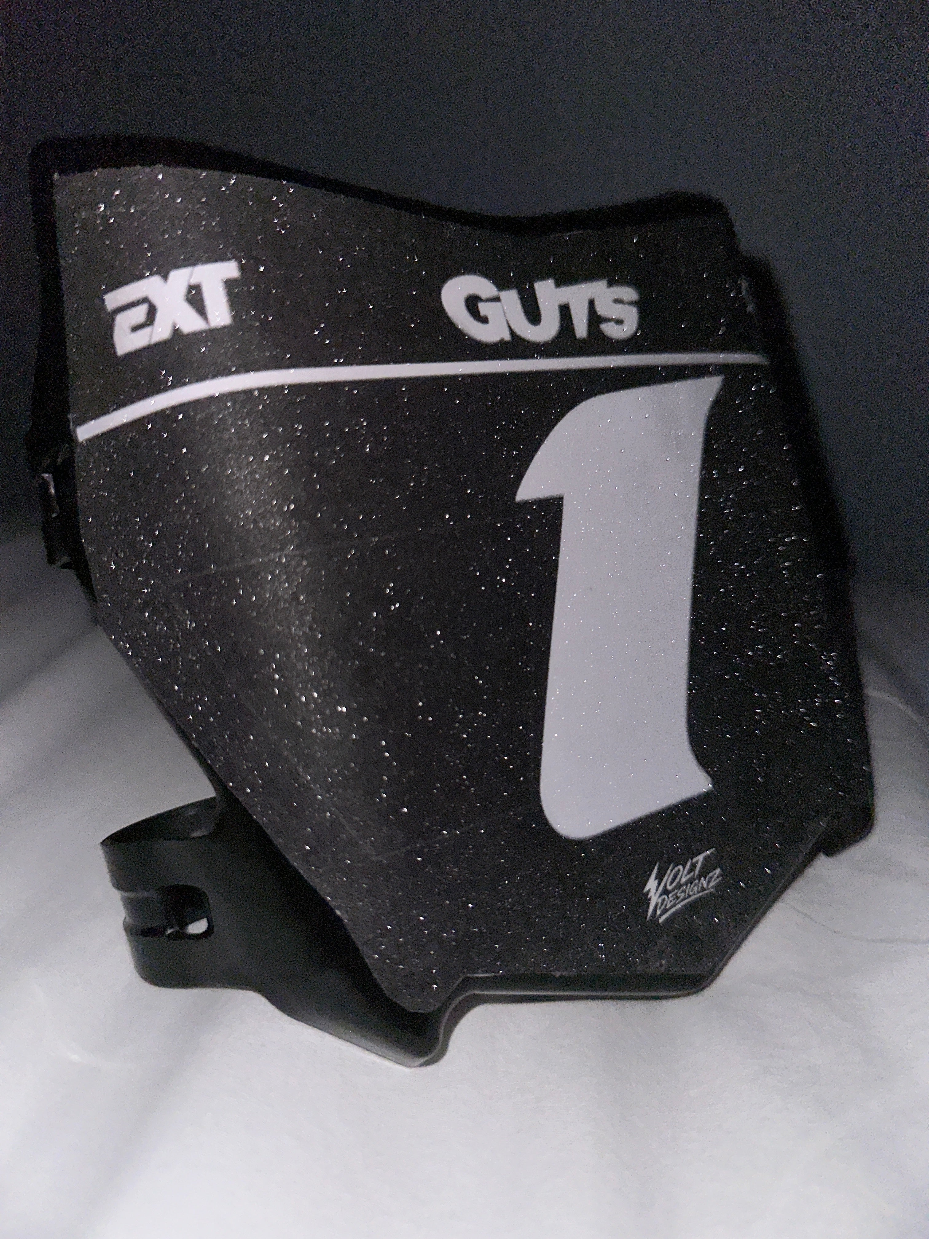 Glossy Motocutz Plate w/ decal