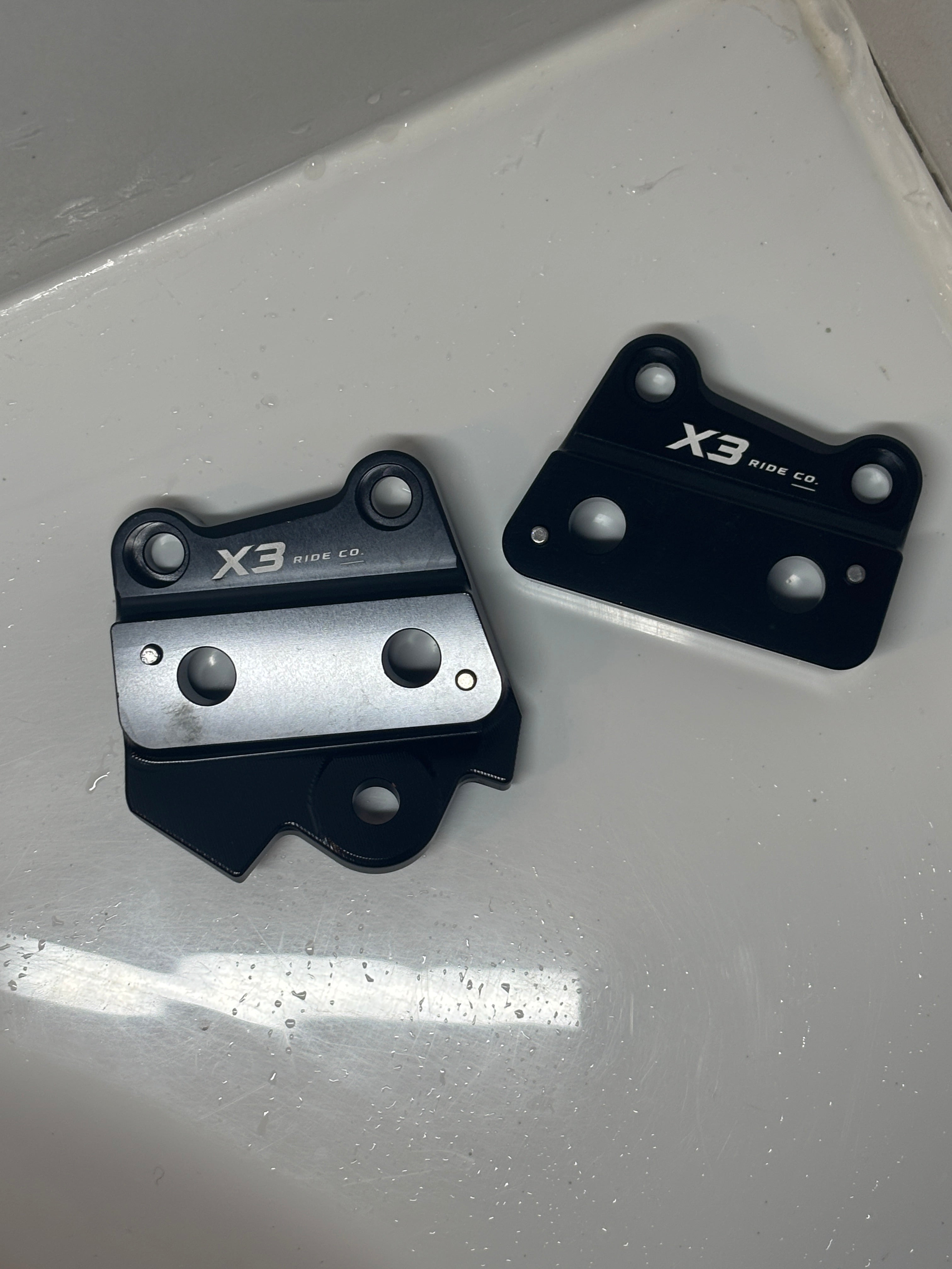 Talaria XXX Metal Foot Peg Brackets | CNC Upgrade Mounts (Black & Chrome)