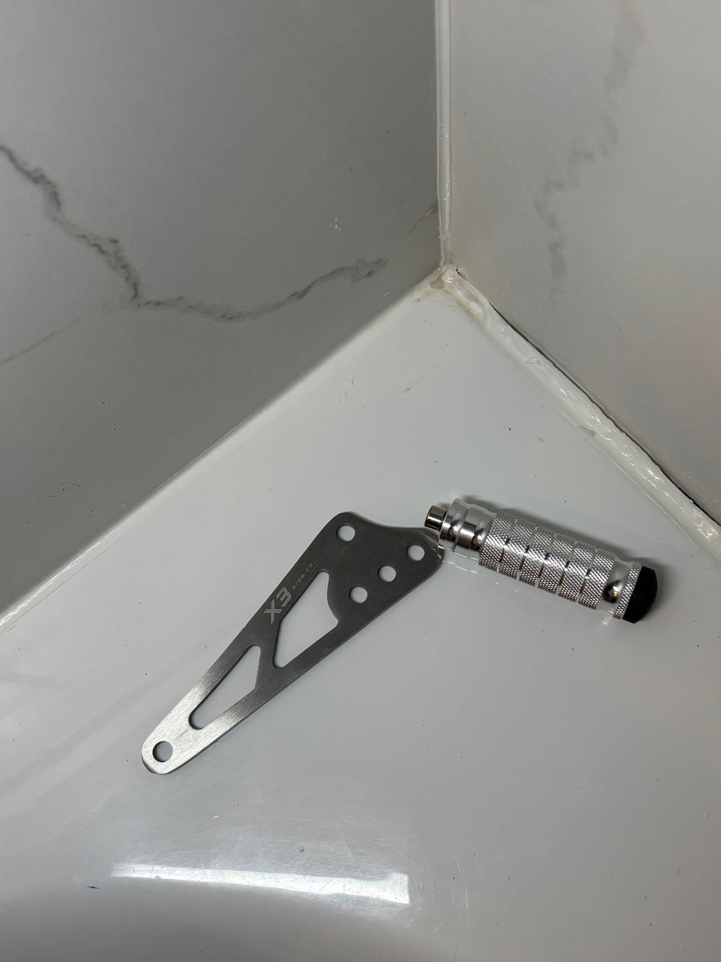 Chrome Talaria XXX Foot Lock Bracket Kit | With Chrome CNC Metal Foot Lock for XXX & XXX Pro