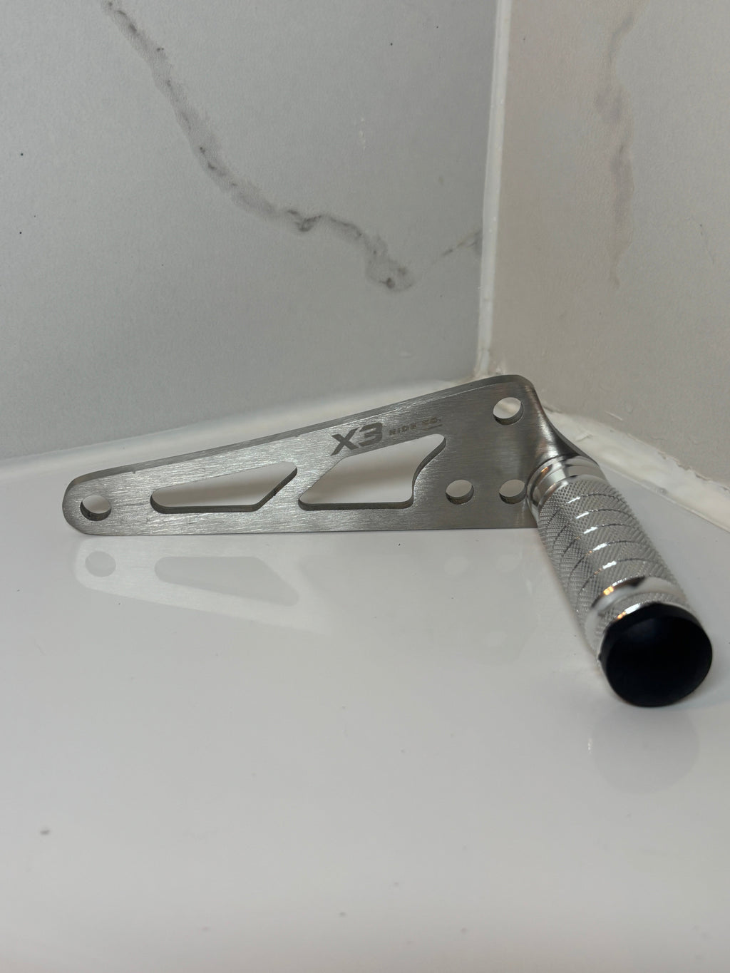 Chrome Talaria XXX Foot Lock Bracket Kit | With Chrome CNC Metal Foot Lock for XXX & XXX Pro