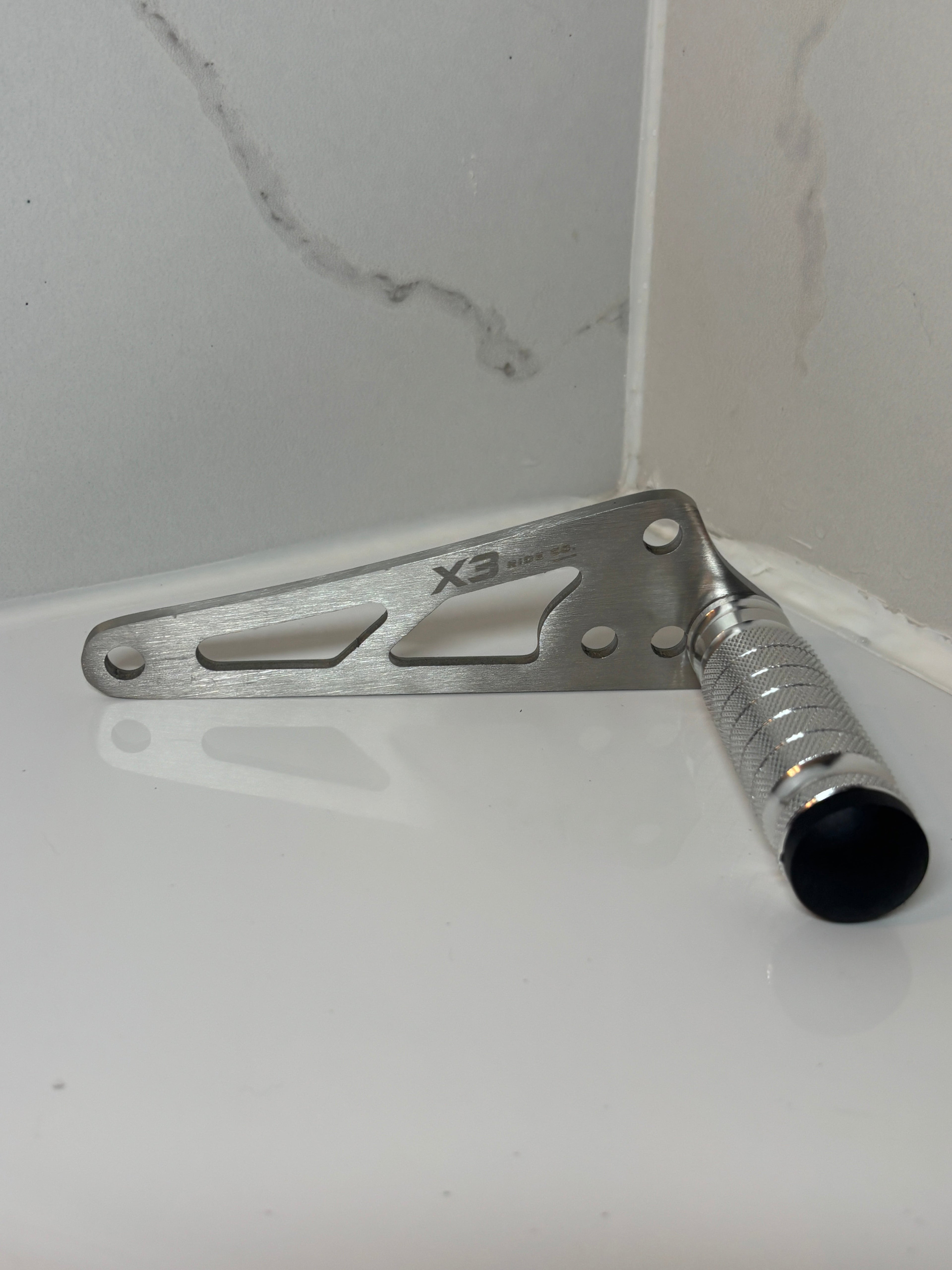 Chrome Talaria XXX Foot Lock Bracket Kit | With Chrome CNC Metal Foot Lock for XXX & XXX Pro