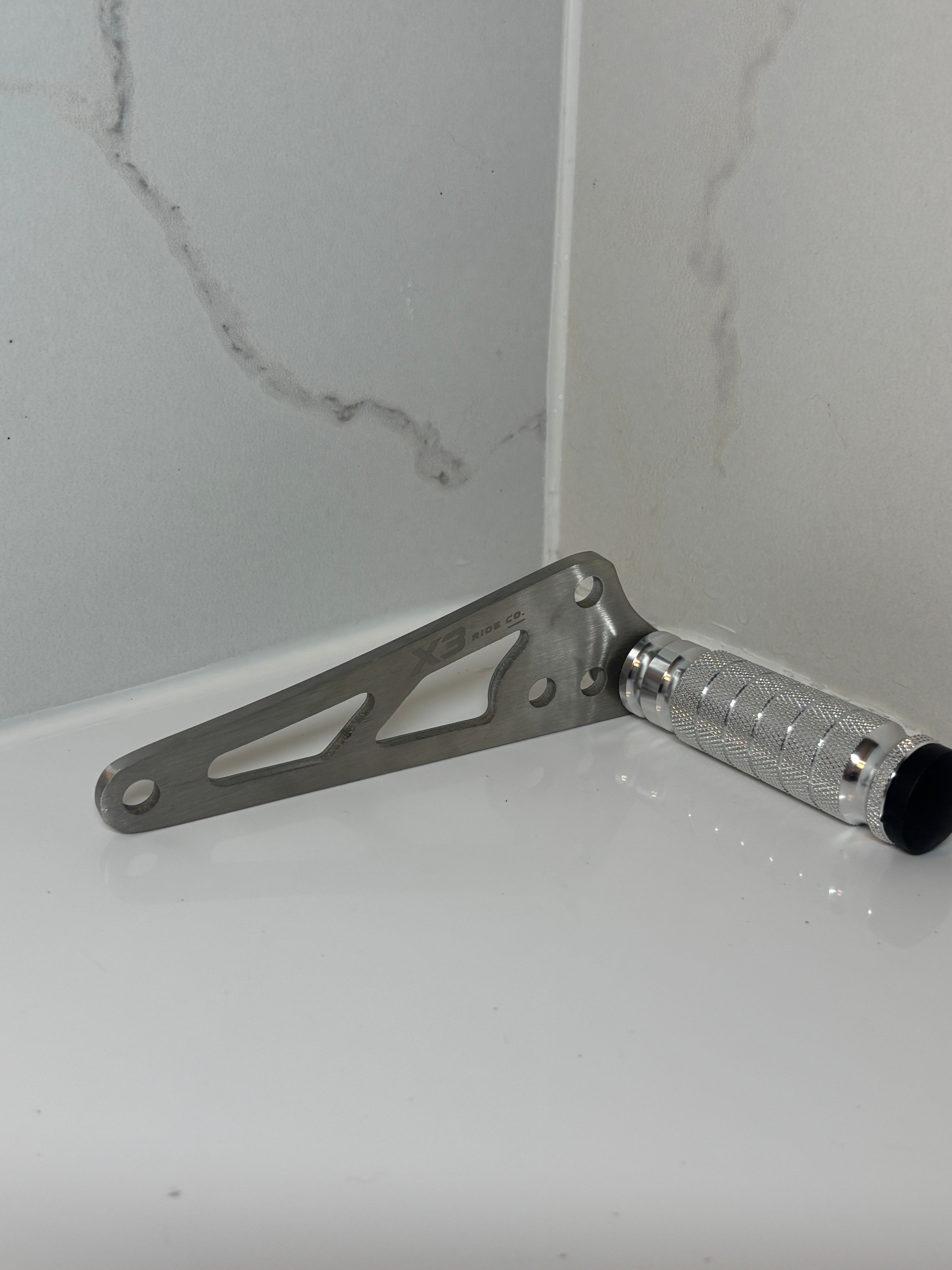 Chrome Talaria XXX Foot Lock Bracket Kit | With Chrome CNC Metal Foot Lock for XXX & XXX Pro