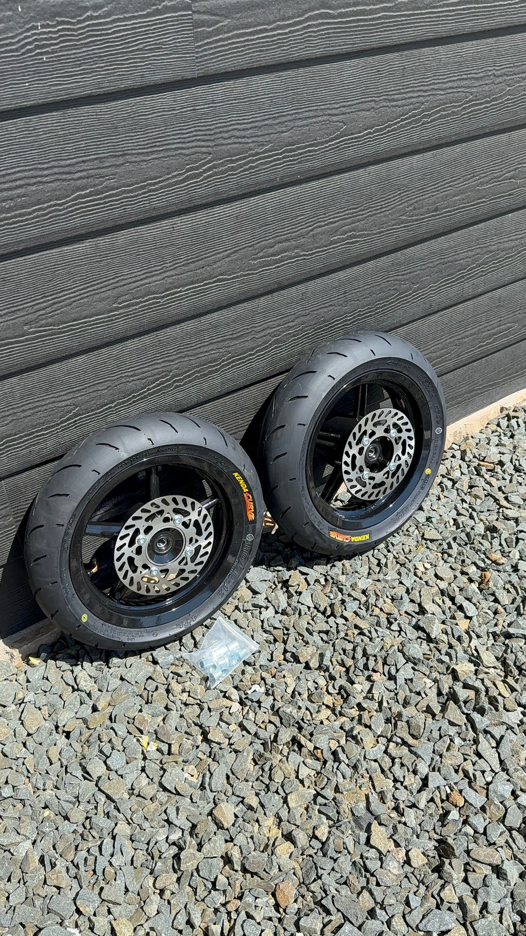 12 in Supermoto Wheelset kit for Tuttio/Yozma/Heybike/Etm Rtr