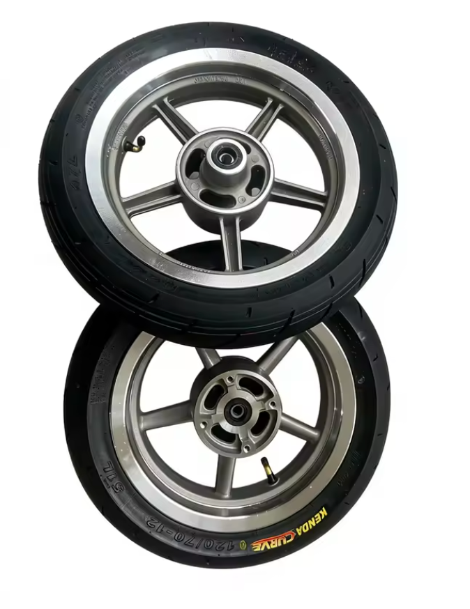 Silver Supermoto Wheels