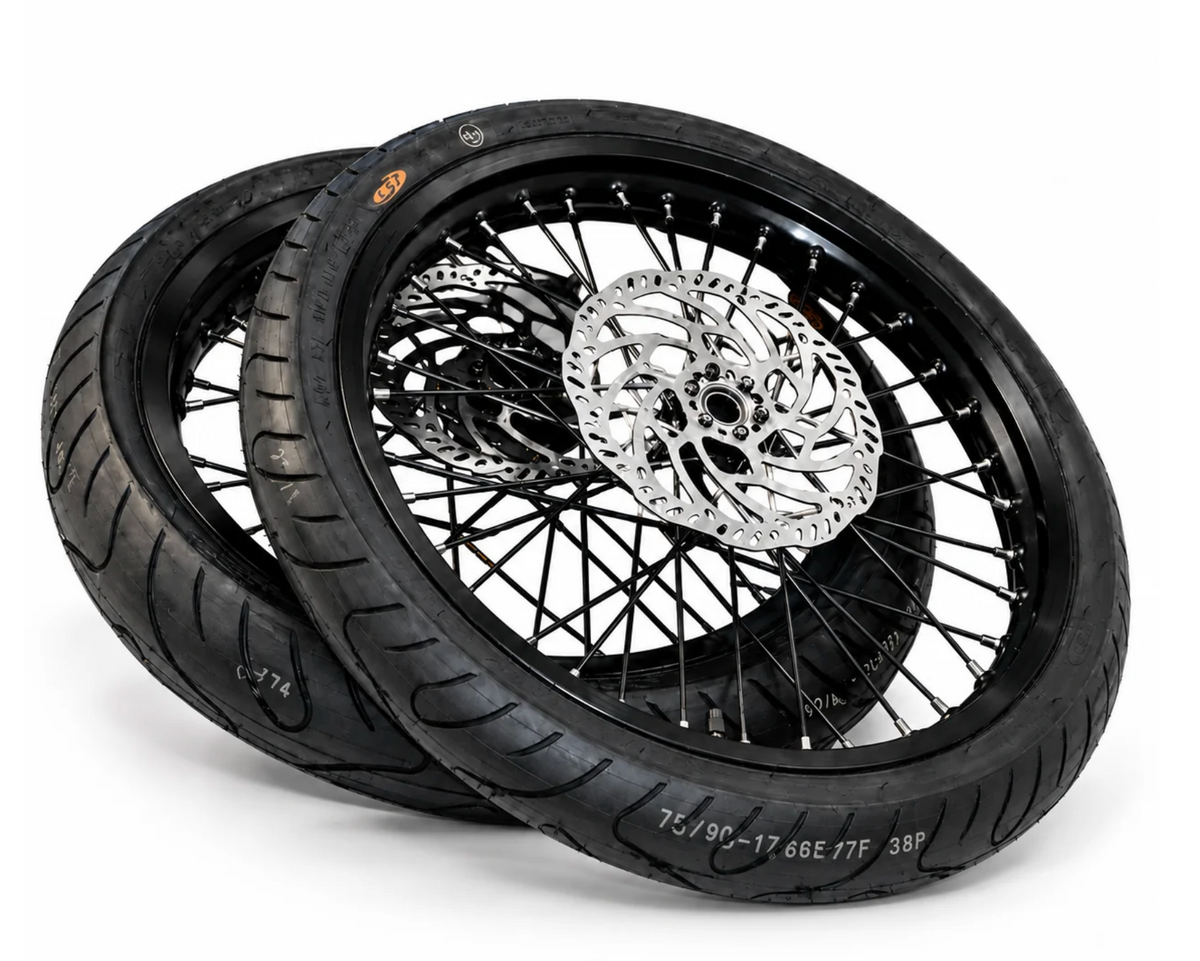 17” Light Bee/Eride/Falcon Supermoto Wheel Set